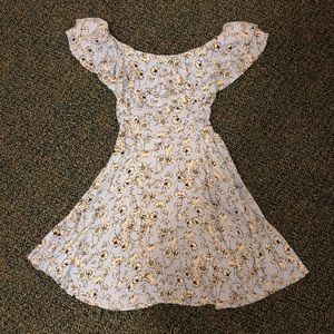 Blue floral dress